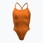 Strój pływacki jednoczęściowy damski Nike Lace Up Tie Back total orange
