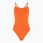 Strój pływacki jednoczęściowy damski Nike Lace Up Tie Back total orange