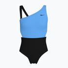 Strój pływacki jednoczęściowy dziecięcy Nike Color Block Asymmetrical Monokini black