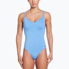 Strój pływacki jednoczęściowy damski Nike Essential V-Neck university blue