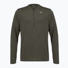 Bluza do biegania męska Mizuno Core Impulse Half Zip Long Sleeve Tee forest night