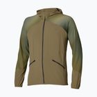Kurtka do biegania męska Mizuno Active Alpha Hooded Jacket martini olive