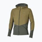 Kurtka do biegania męska Mizuno Active Warmalite Hybrid Full Zip Hooded Long Sleeve Top forest night