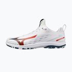 Buty do tenisa męskie Mizuno Wave Drive Neo 4 white/insignia blue/orange