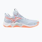 Buty do siatkówki damskie Mizuno Wave Momentum Elite blue finch/white/lava orange