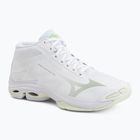 Buty do siatkówki damskie Mizuno Wave Lightning Pro Mid white/aqua gray/ambrosia