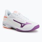 Buty do tenisa damskie Mizuno Wave Exceed Court AC white/dahlia/lava orange