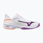 Buty do tenisa damskie Mizuno Wave Exceed Court AC white/dahlia/lava orange