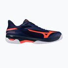 Buty do tenisa męskie Mizuno Wave Exceed Court CC beacon blue/lava orange/white