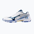 Buty do badmintona damskie Mizuno Wave Claw 4 white/dazzling blue/stargazer