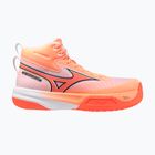 Buty do siatkówki Mizuno Neo Jump Mid flamingo coral/lava orange/white