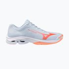 Buty do siatkówki damskie Mizuno Wave Lightning Pro blue finch/lava orange/flamingo coral