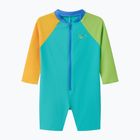 Strój kąpielowy jednoczęściowy dziecięcy Speedo Colorblock Zip LS aqua breeze