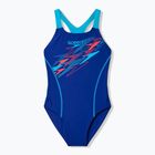 Strój kąpielowy jednoczęściowy dziecięcy Speedo Medley Logo Medalist night watch/hyper teal