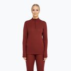 Bluza termoaktywna damska Dovre Wool Zip burgundy