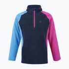 Bluza polarowa dziecięca Color Kids Fleece Pulli Colorblock festival fuchsia