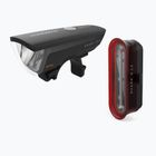 Zestaw lampek rowerowych KROSS Quark Set 2.0 czarny