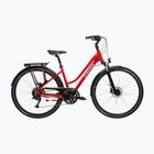 Rower trekkingowy damski KROSS Trans 5.0 W czerwony/srebrny/połysk