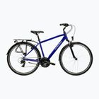 Rower trekkingowy męski KROSS Trans 1.0 granatowy/srebrny/połysk