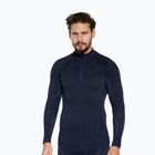 Bluza termoaktywna męska Brubeck Extreme Merino 1/3 Zip granatowy