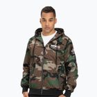 Kurtka męska Pitbull Athletic Hooded Nylon woodland camo