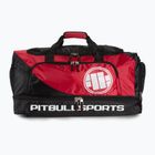 Torba treningowa Pitbull Big Duffle Bag Logo Pitbull Sports 100 l black/red
