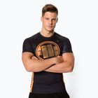 Rashguard męski Pitbull Rash T-S Orange Dog black