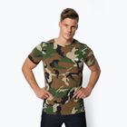 Koszulka męska Pitbull Slim Fit Lycra Small Logo woodland camo