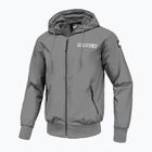 Kurtka męska Pitbull Athletic Logo Hooded Nylon light grey
