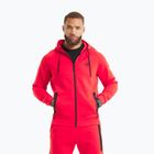 Bluza męska Pitbull Dogwood Hooded Zip Sweatshirt fluo/red