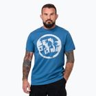 Koszulka męska Pitbull Logo Palms shade blue