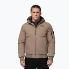 Kurtka zimowa męska Pitbull Balboa 2 Hooded dark sand