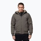 Kurtka zimowa męska Pitbull Elkwood 3 Sherpa Hooded taupe