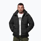 Kurtka zimowa męska Pitbull Piedmont Quilted Hooded black
