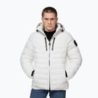 Kurtka zimowa męska Pitbull Crestline Padded Hooded off white