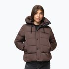 Kurtka zimowa damska Pitbull Amalia Padded Hooded dark chocolate