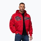 Kurtka męska Pitbull Aero Flight Hooded fluo/red