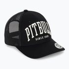 Czapka z daszkiem męska Pitbull Mesh "Pitbull Norton" Trucker Low Profile black/black