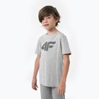 Koszulka dziecięca 4F JTSM002 cold light grey melange