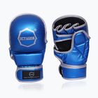 Rękawice sparingowe Octagon Mettalic MMA blue