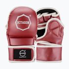 Rękawice grapplingowe Octagon Metallic MMA red