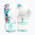 Rękawice bokserskie Octagon Legion Flower white/sea green