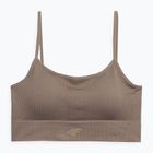 Biustonosz treningowy 4F F031 light brown