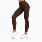 Legginsy treningowe damskie Gym Glamour Push Up chocolate