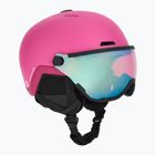 Kask narciarski dziecięcy ATTABO Avens 2.0 Jr Visor różowy