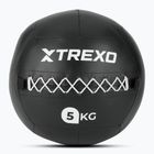 Piłka lekarska XTREXO Wall Ball 5 kg czarny
