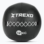 Piłka lekarska XTREXO Wall Ball 12 kg czarny