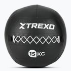 Piłka lekarska XTREXO Wall Ball 15 kg czarny