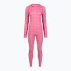 Komplet bielizny termoaktywnej damskiej WOOLCANO SET1109 100% merino różowy