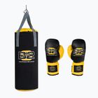 Zestaw bokserski dla dzieci DIVISION B-2 Junior black/yellow